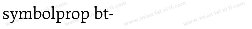 symbolprop bt字体转换